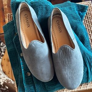 Charix grey suede loafers